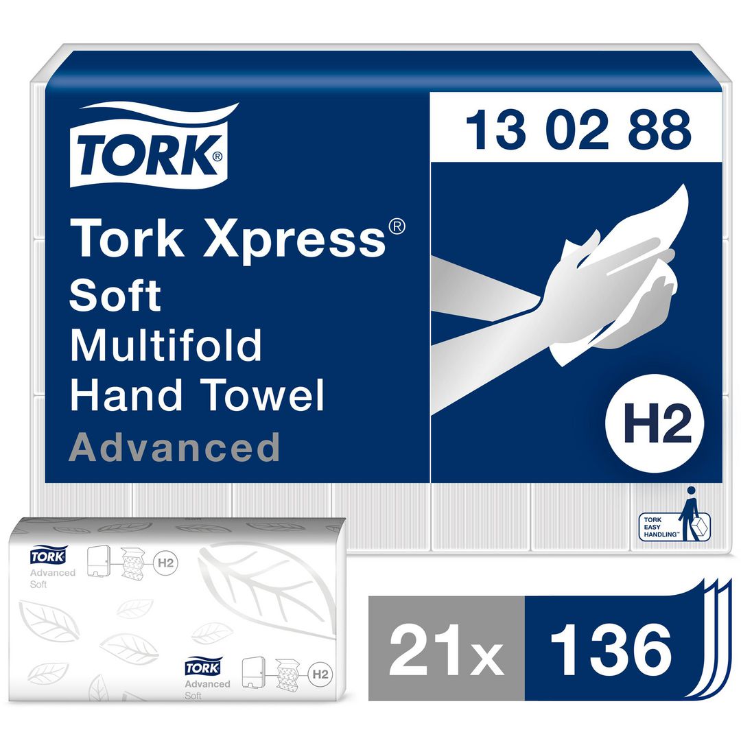 Tørkeark TORK Adv M myk 2L H2 (21 x 136)