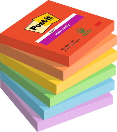 Notatblokk POST-IT SSN 76x76 Playful (6)
