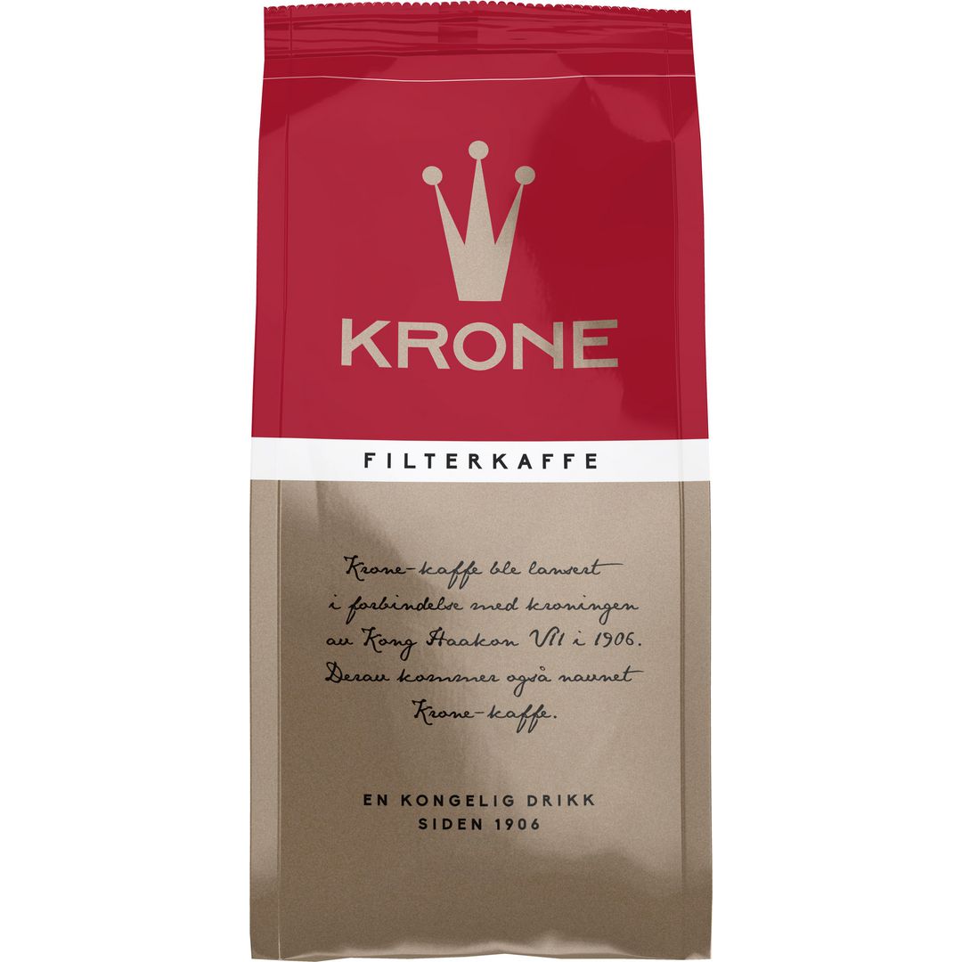 Kaffe KRONE filtermalt (24 poser á 250g)
