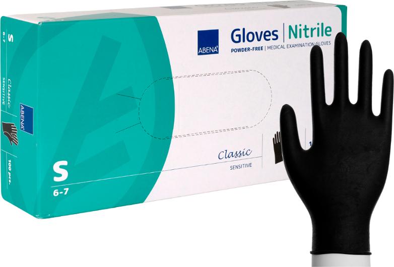 Nitrilhanske ABENA CS pf S sort (100)