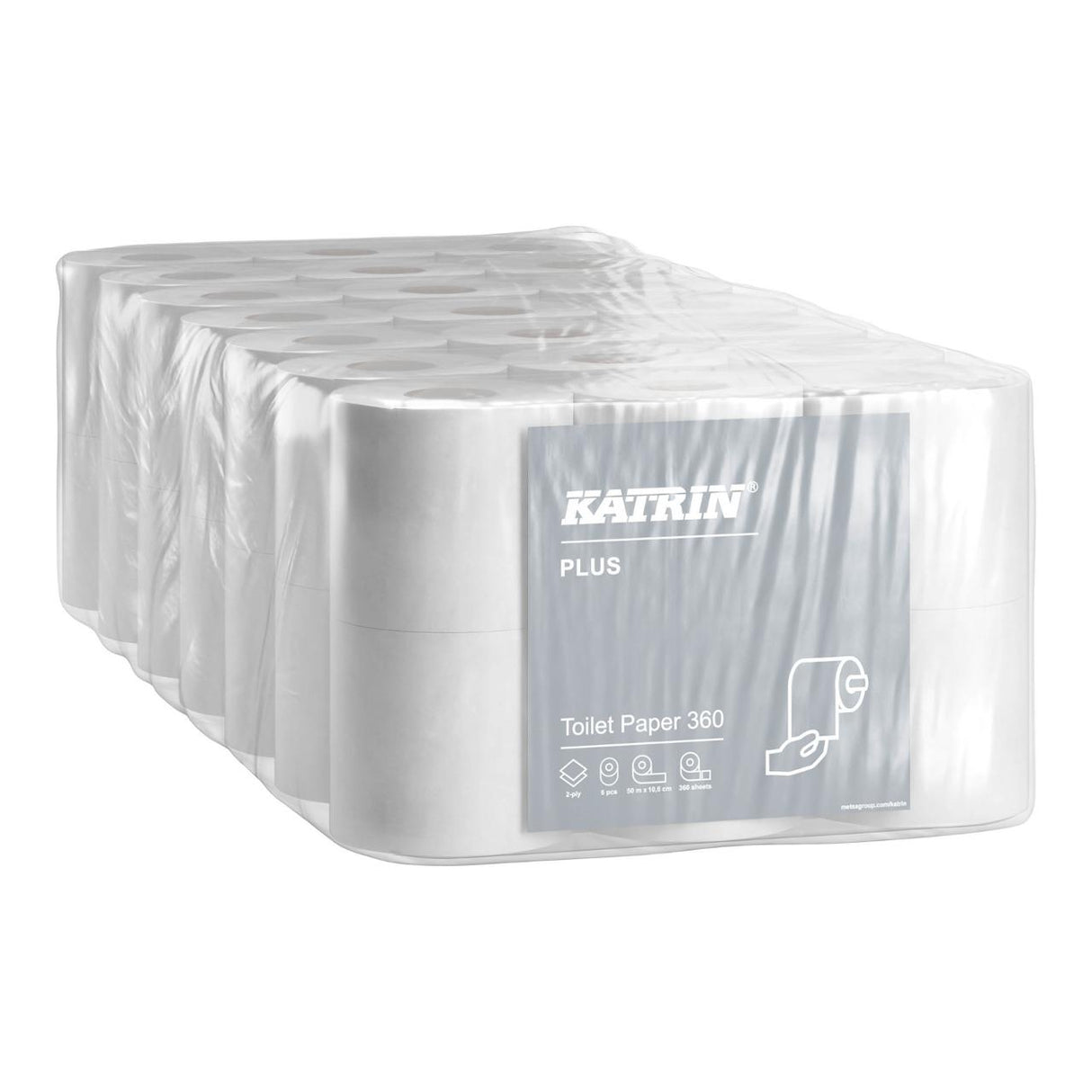 Toalettpapir KATRIN Plus 360 2L 50m( (42 ruller)
