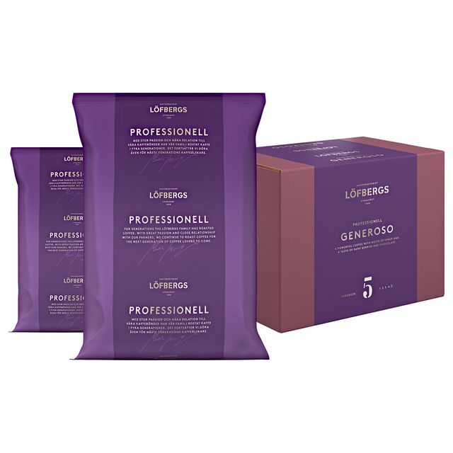 Kaffe LÖFBERGS Generoso RA HB (6 poser á 1000g)