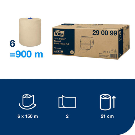 Tørkerull TORK Matic Adv. natur H1 150m (6 stk)