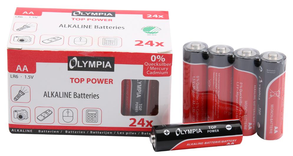 Batteri OLYMPIA Alkaline AA (24)