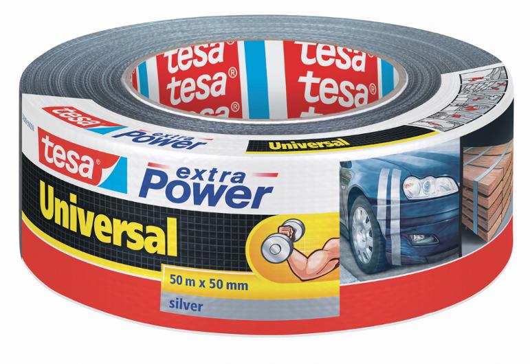 Lerretstape TESA PCR 50mmx50m grå