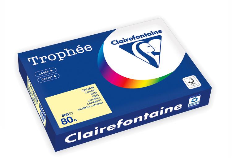 Kopipapir TROPHEE A3 80g gul (500)