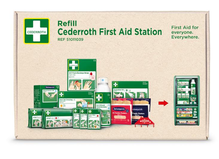 Refillpk CEDERROTH førstehjelpsstasjon