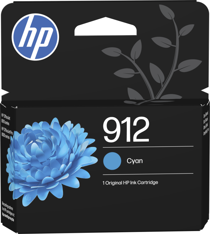 HP 912 Cyan Ink Cartridge 3YL77AE#LS3