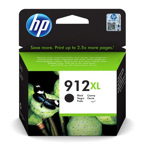 HP No912 XL Sort Ink Cartridge