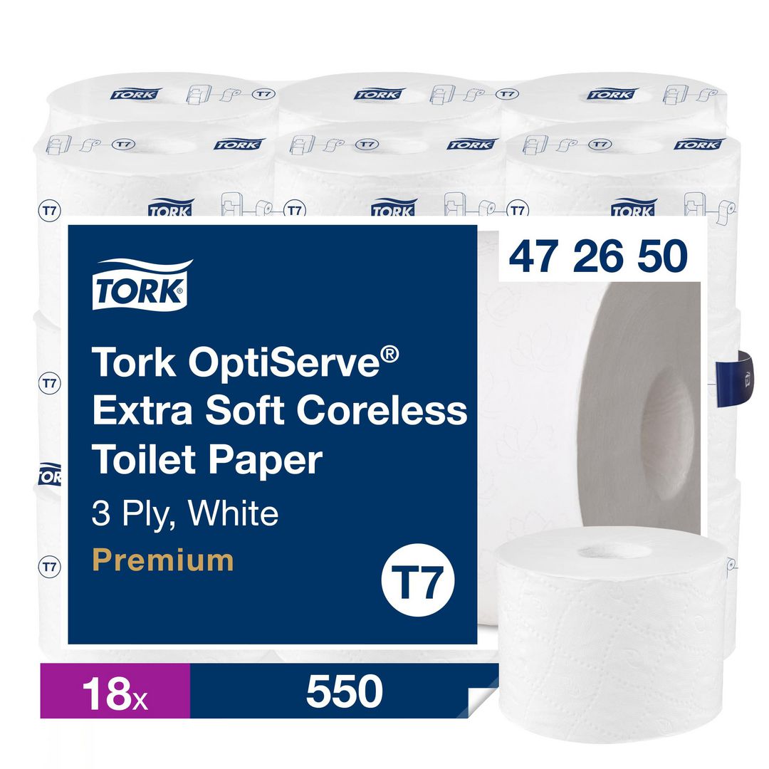 Toalettpapir TORK Prem 3L T7 63,2m (18 ruller)