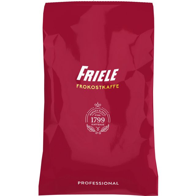 Kaffe FRIELE hele bønner (12 poser á 500g)