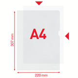 Plastomslag ESSELTE A4 160my (100 stk)