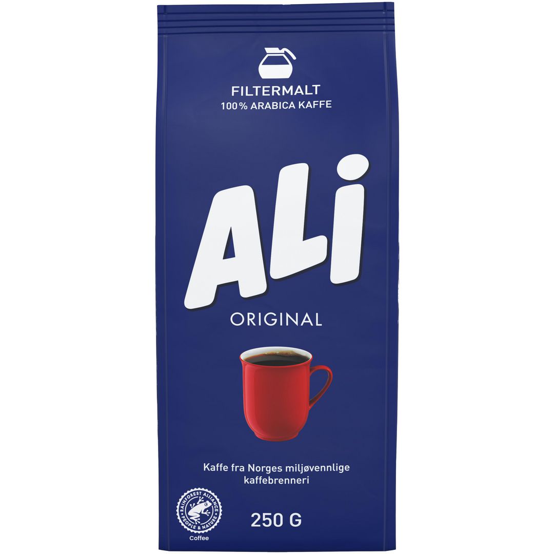 Kaffe ALI filtermalt   (24 poser á 250g)