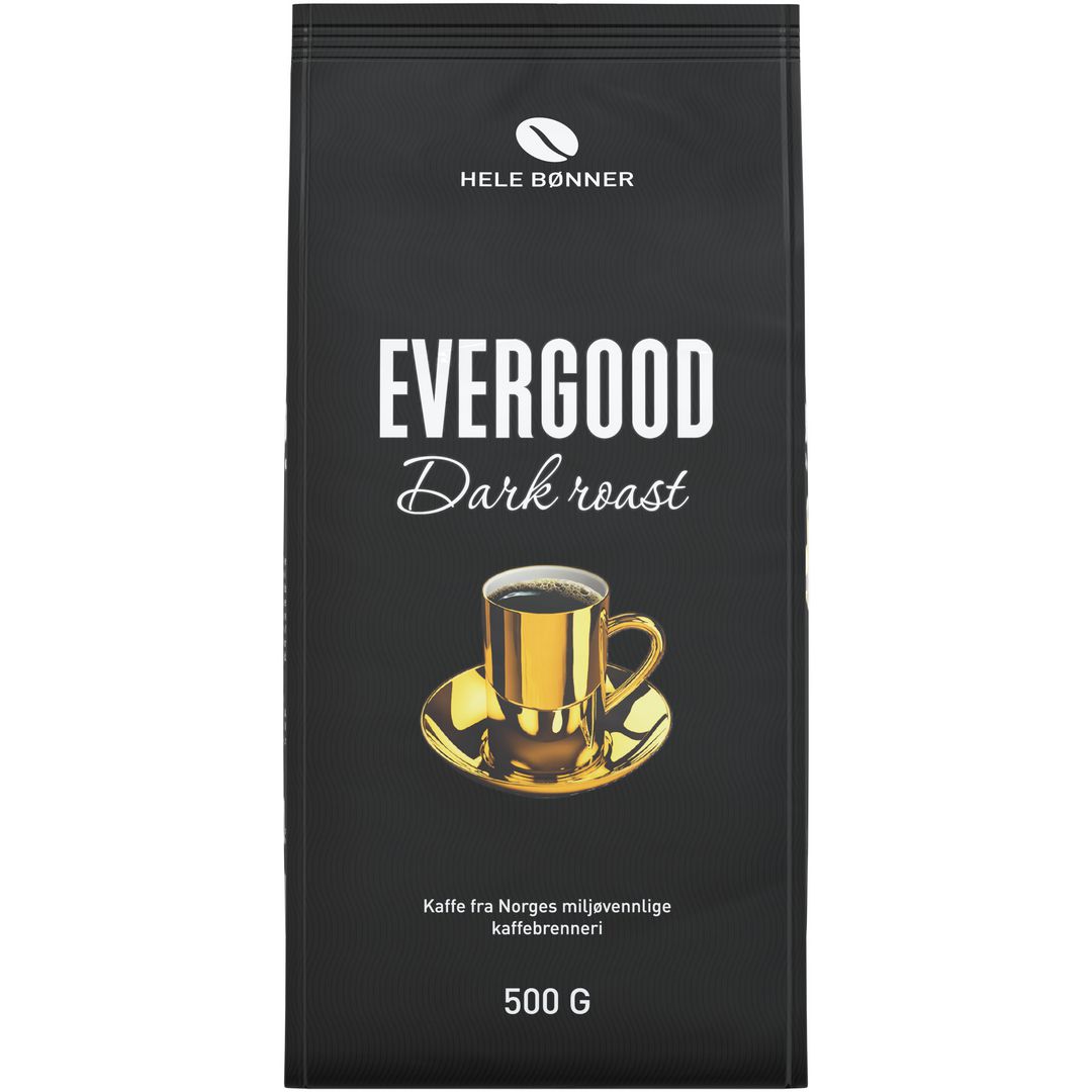 Kaffe EVERGOOD Dark hele bønner (6 poser á 500g)