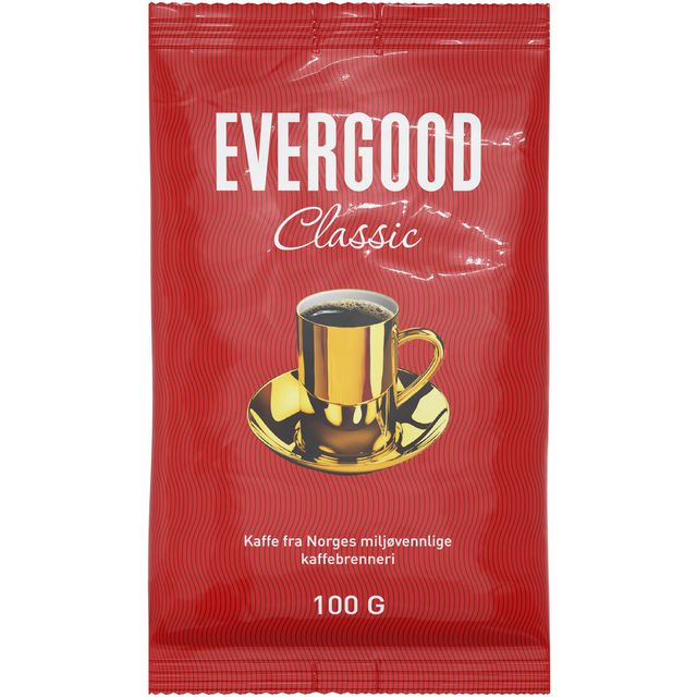 Kaffe EVERGOOD filtermalt 100g (36 poser á 100g)