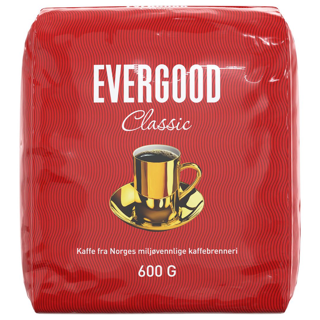 Kaffe EVERGOOD grovmalt 600g (9 poser á 600g)