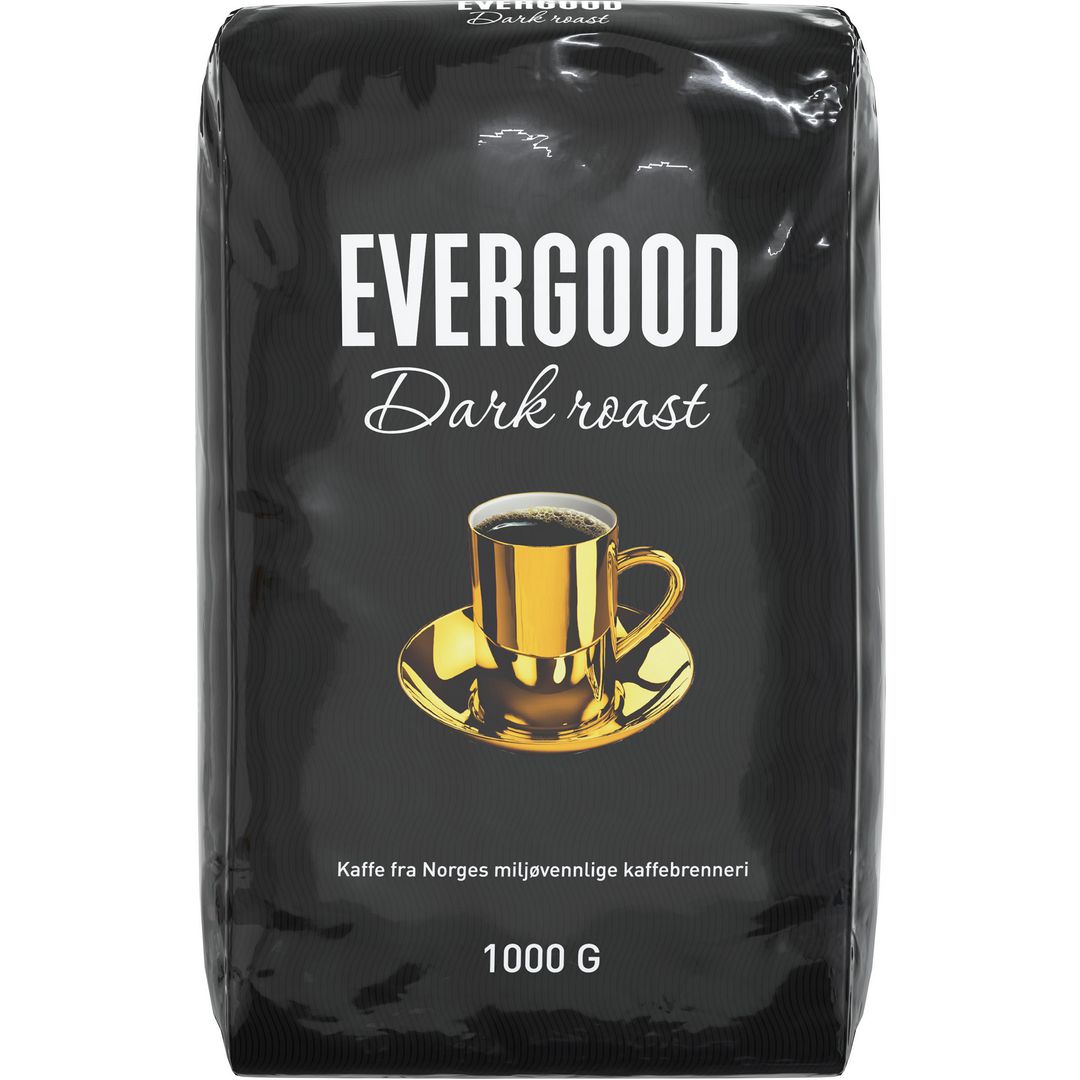 Kaffe EVERGOOD dark filtermalt (9 poser á 1000g)