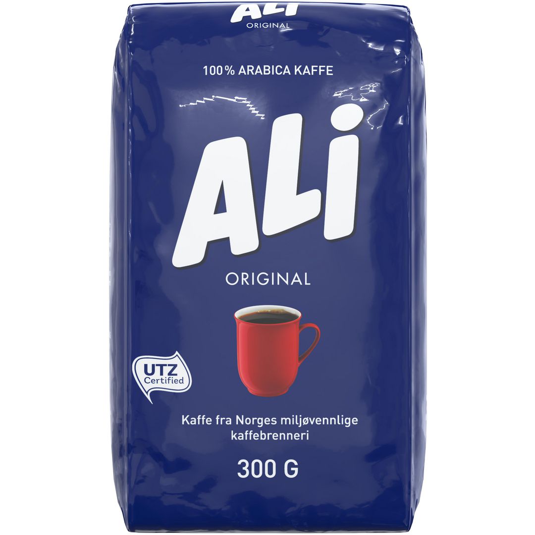 Kaffe ALI grovmalt (20 poser á 300g)