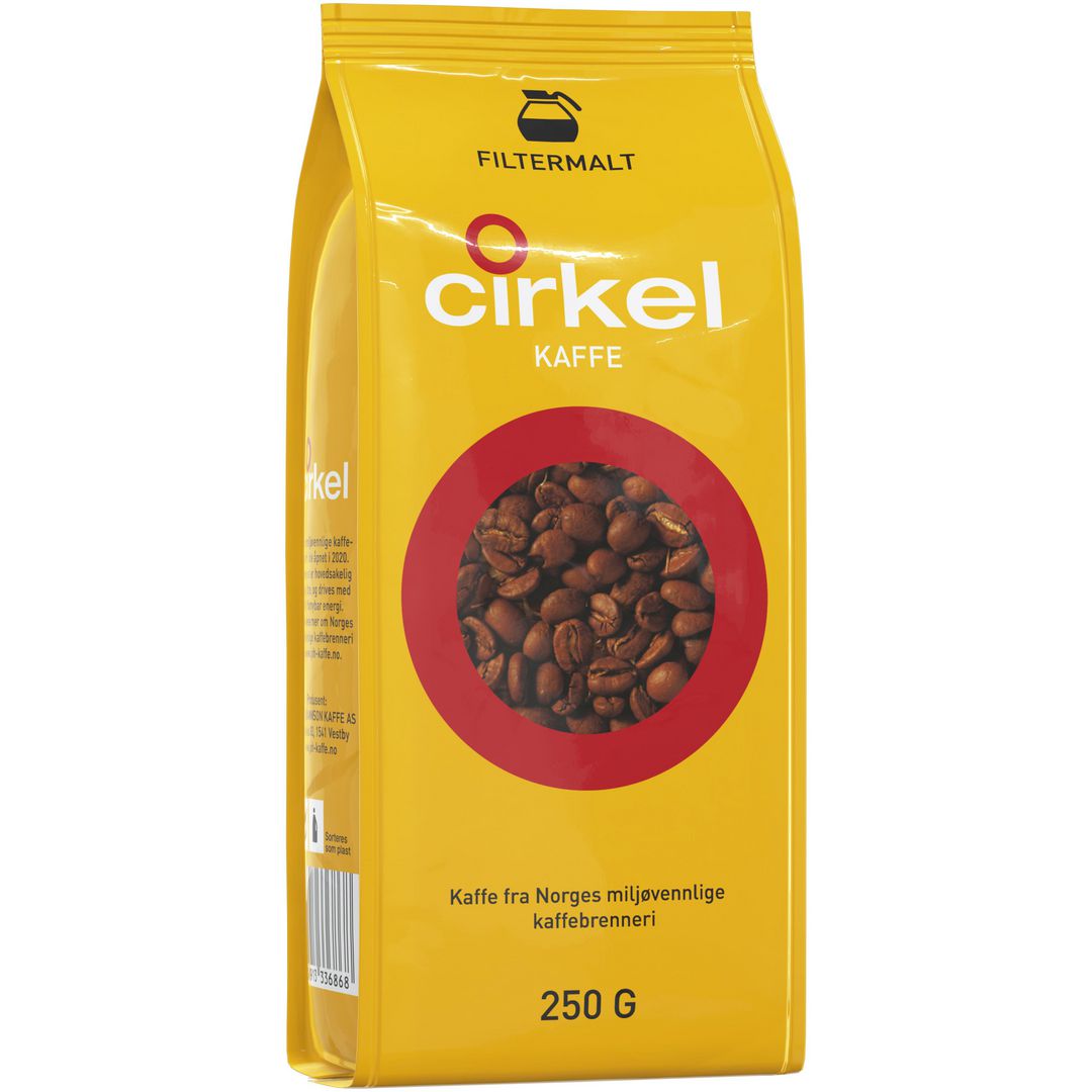 Kaffe CIRKEL filtermalt (24 poser á 250g)