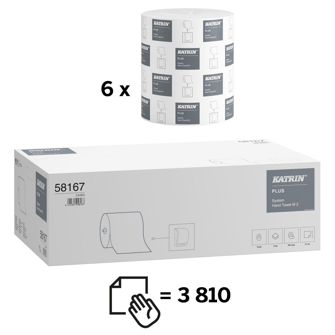 Tørkerull KATRIN Plus System M 2L 140m (6 stk)