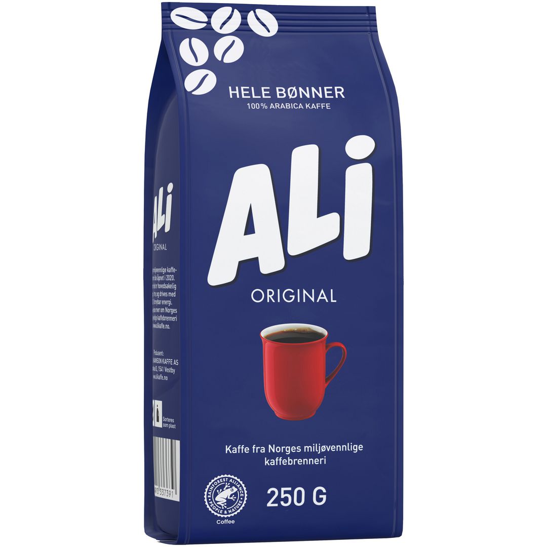 Kaffe ALI Original hele bønner (12 poser á 250g)