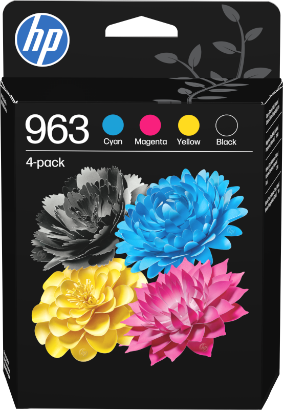 HP No963 C/M/Y/K Ink cartridges 4-pack 6ZC70AE#LS3