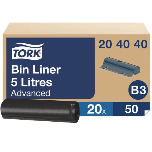 Hygienepose TORK sanitet B3 sort (1000)