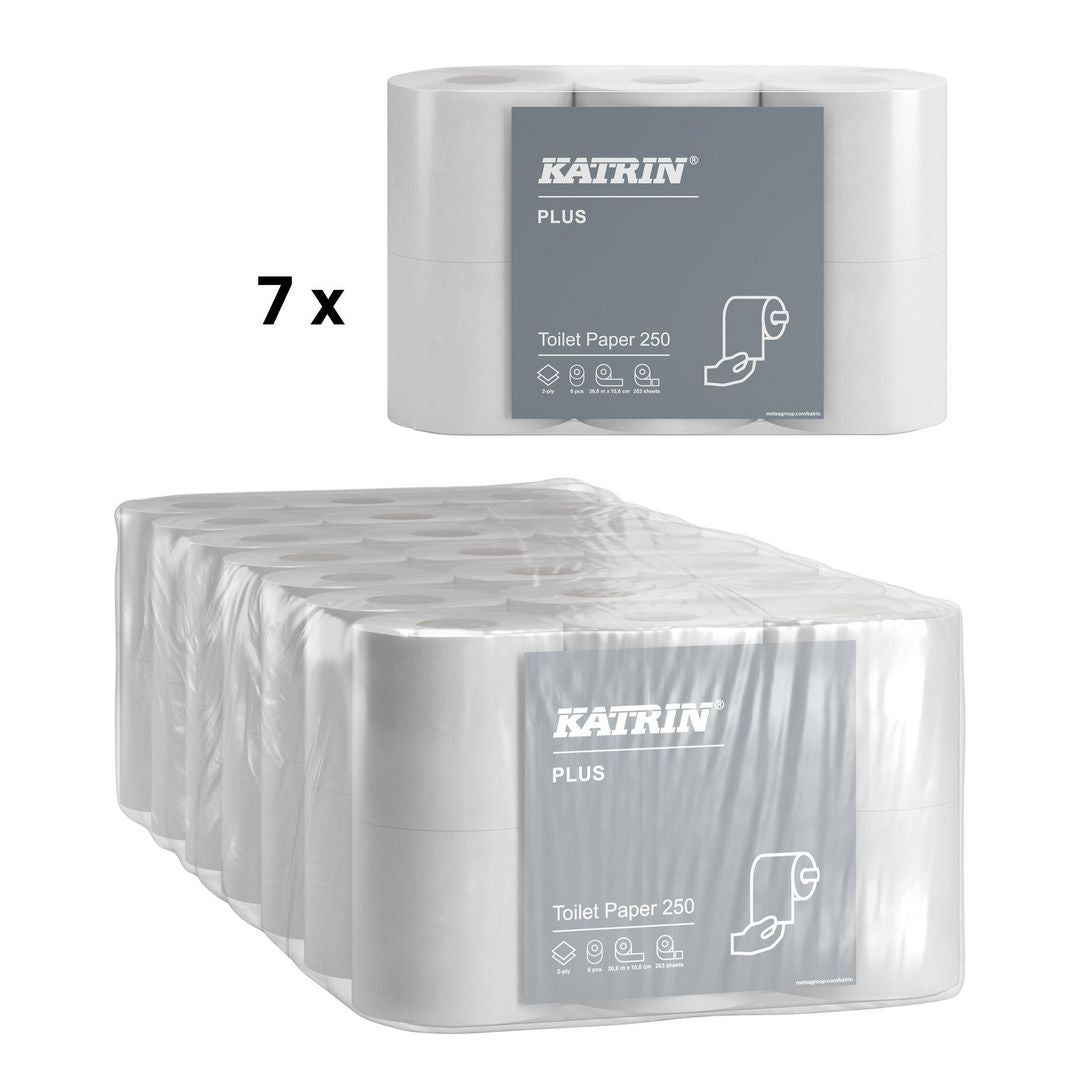 Toalettpapir KATRIN Plus 250 2L 36m (42 ruller)
