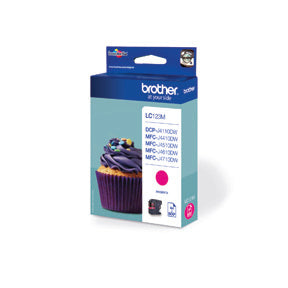 Brother LC123M magenta blekkpatron
