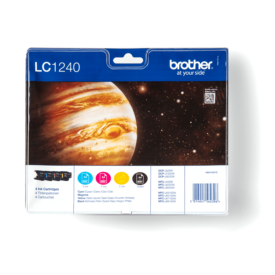 Brother LC1240VALBP cyan blekk
