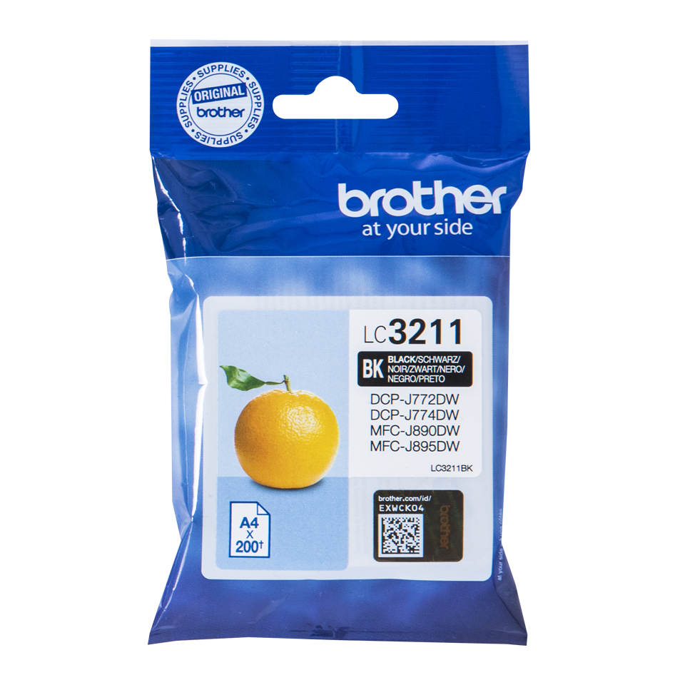 Brother LC3211BK sort blekkpatron