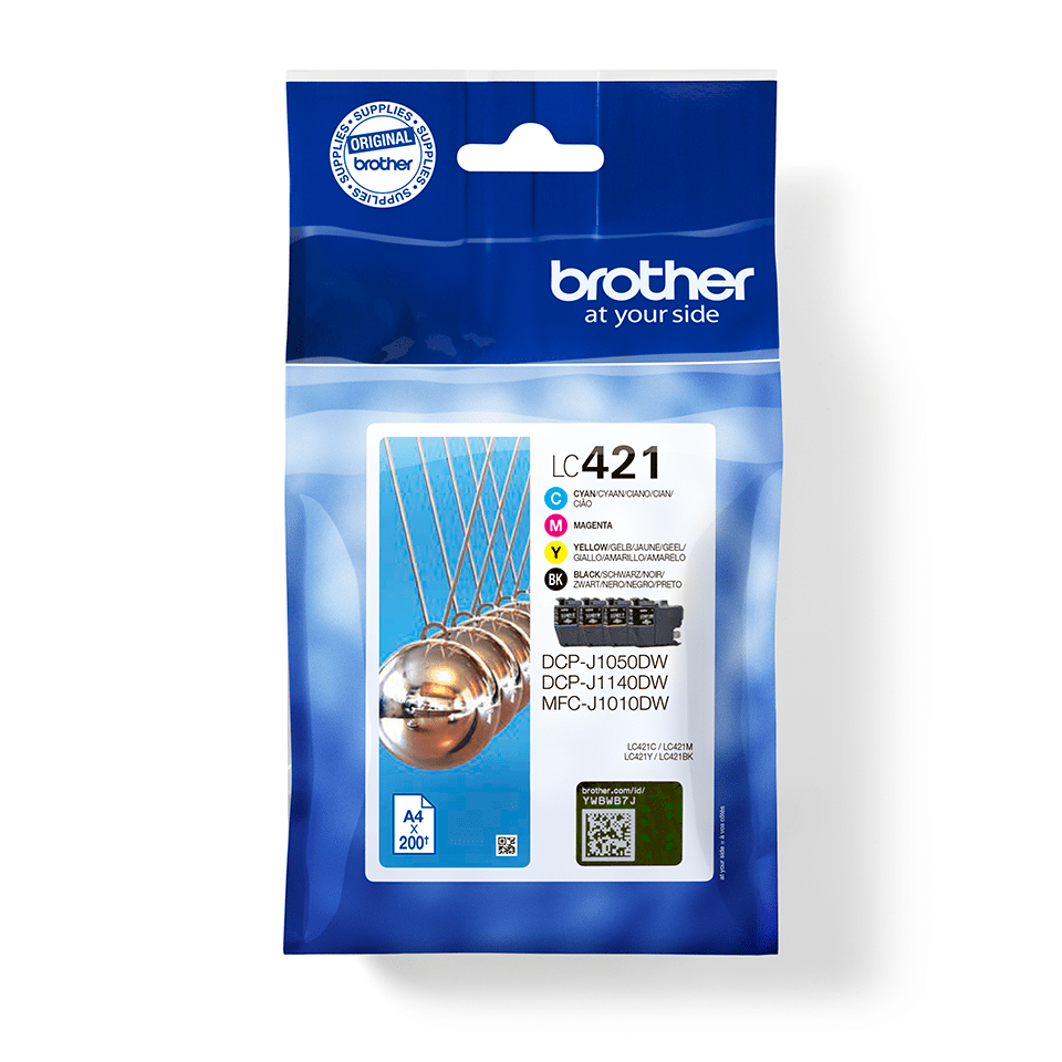 Brother LC421VAL sort blekk