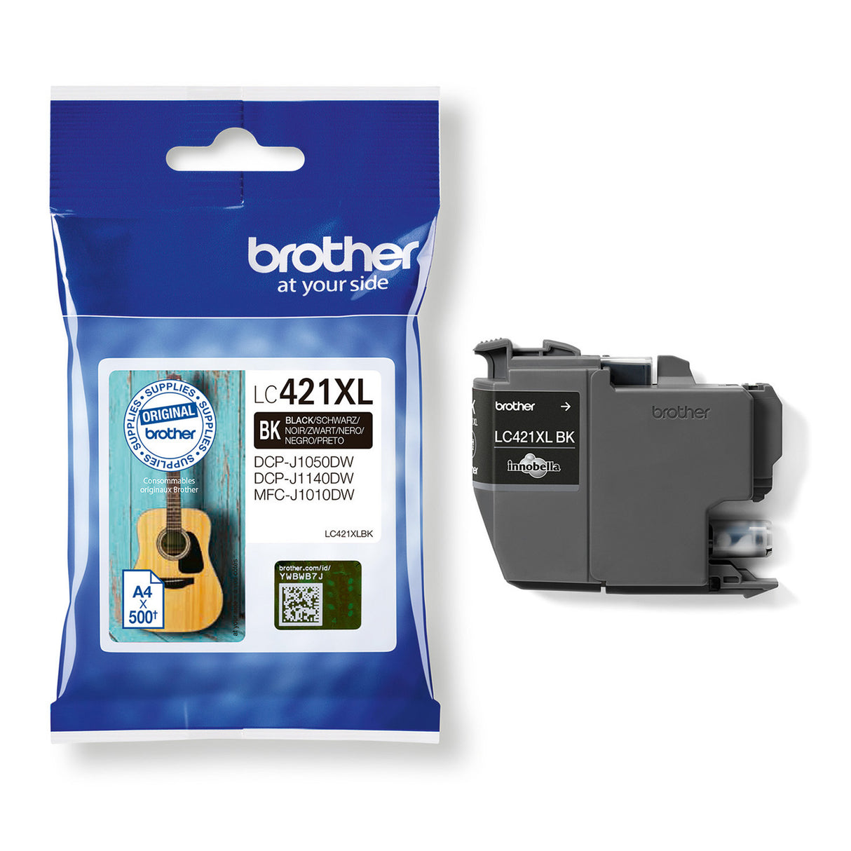 Brother LC421XLBK sort blekkpatron
