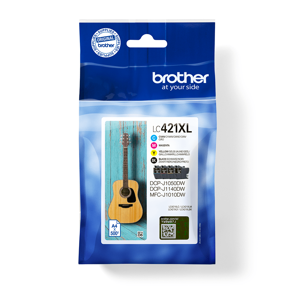 Brother LC421XLVAL sort blekk