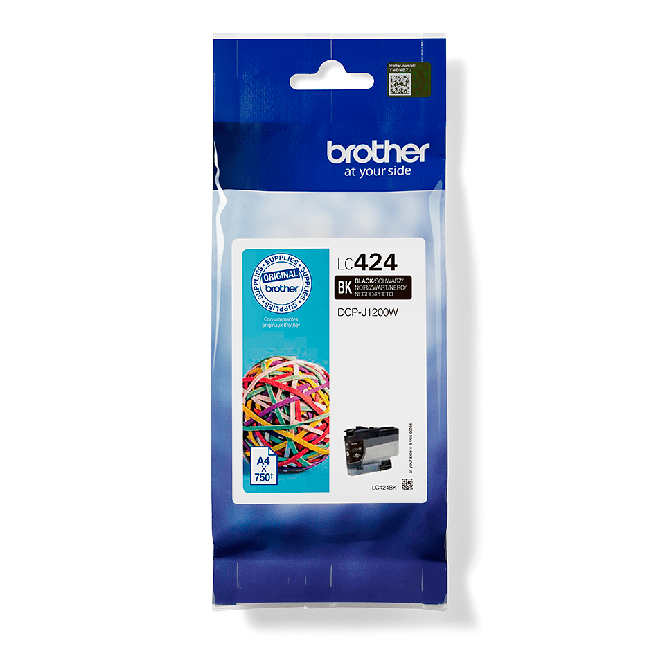 Brother LC424BK sort blekkpatron