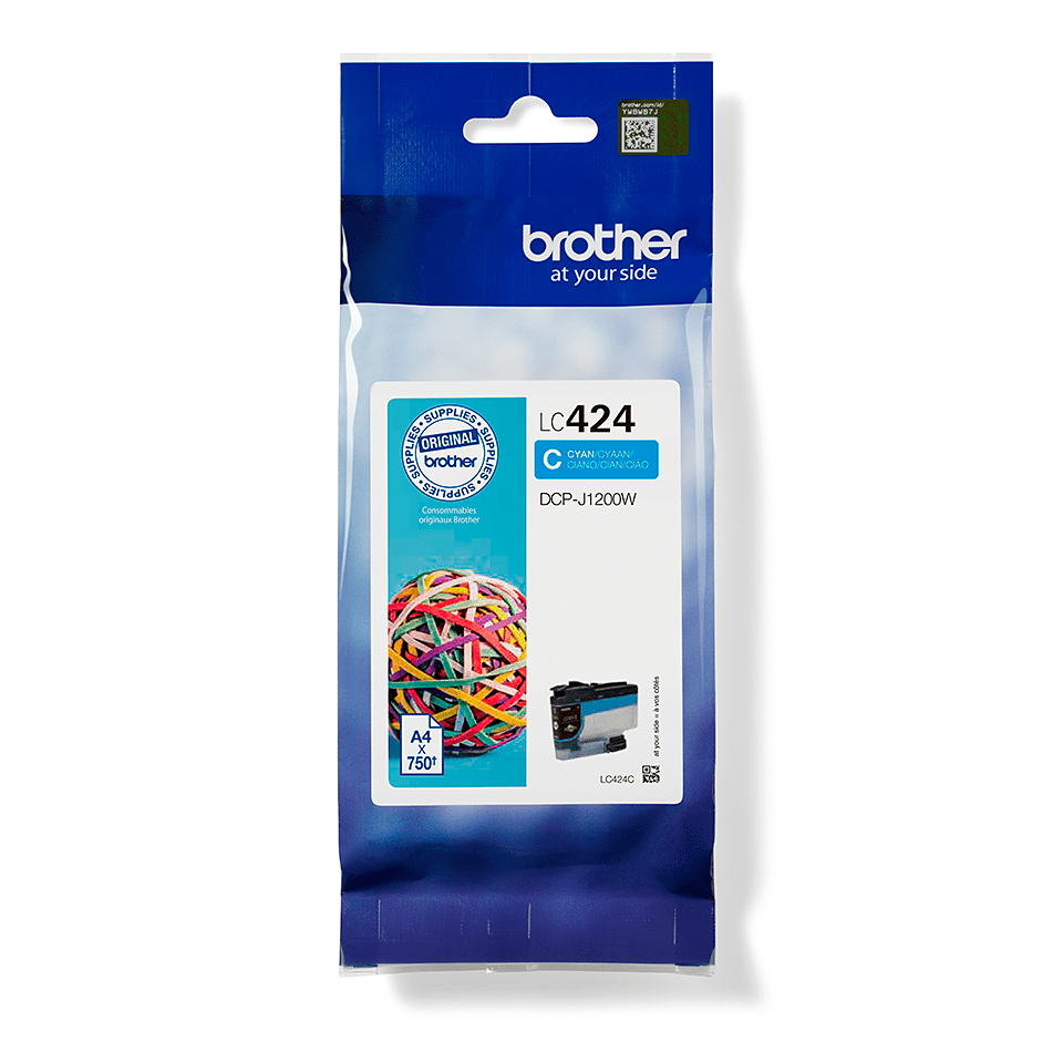 Brother LC424C cyan blekkpatron