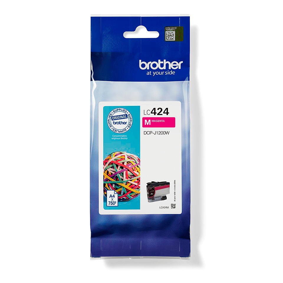 Brother LC424M magenta blekkpatron