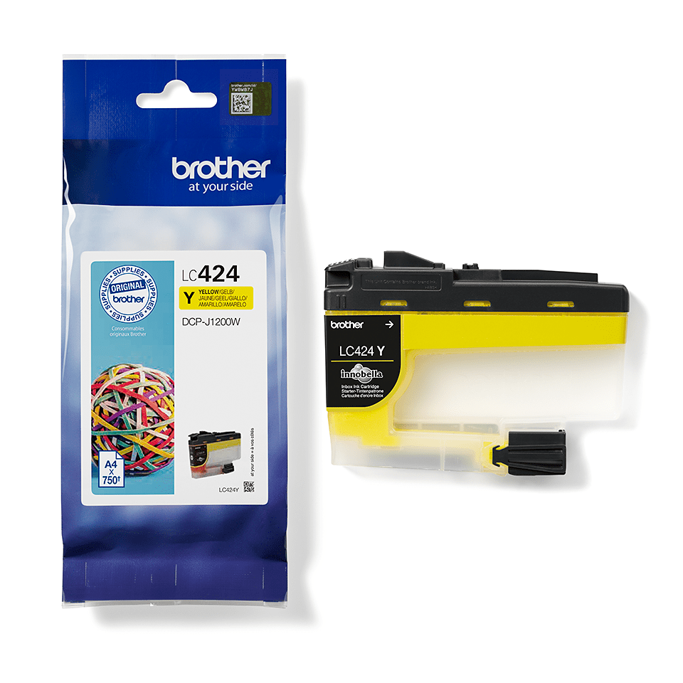 Brother LC424Y yellow blekkpatron