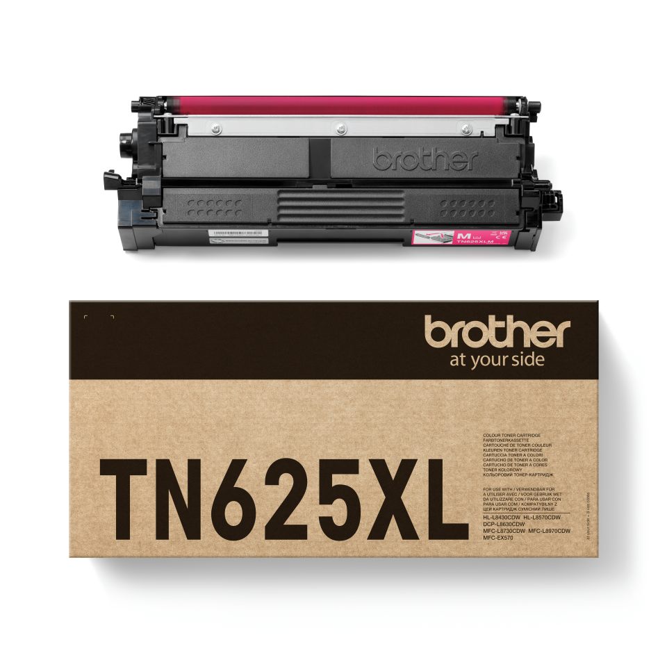 Brother TN625XLM MagentaToner Cartridge High Yield 4,5K