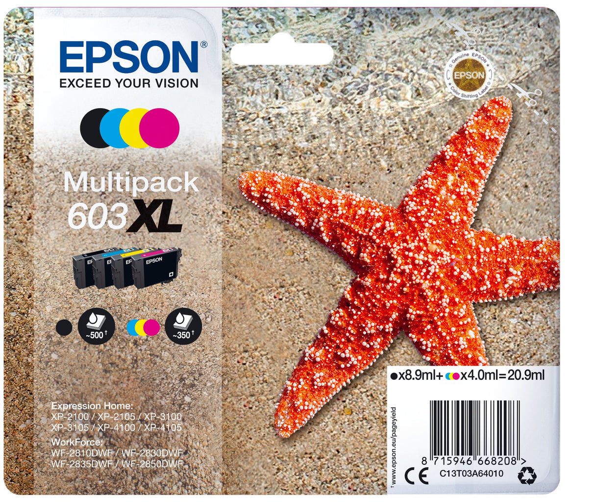 Epson C13T03A64010 cyan blekkpatron