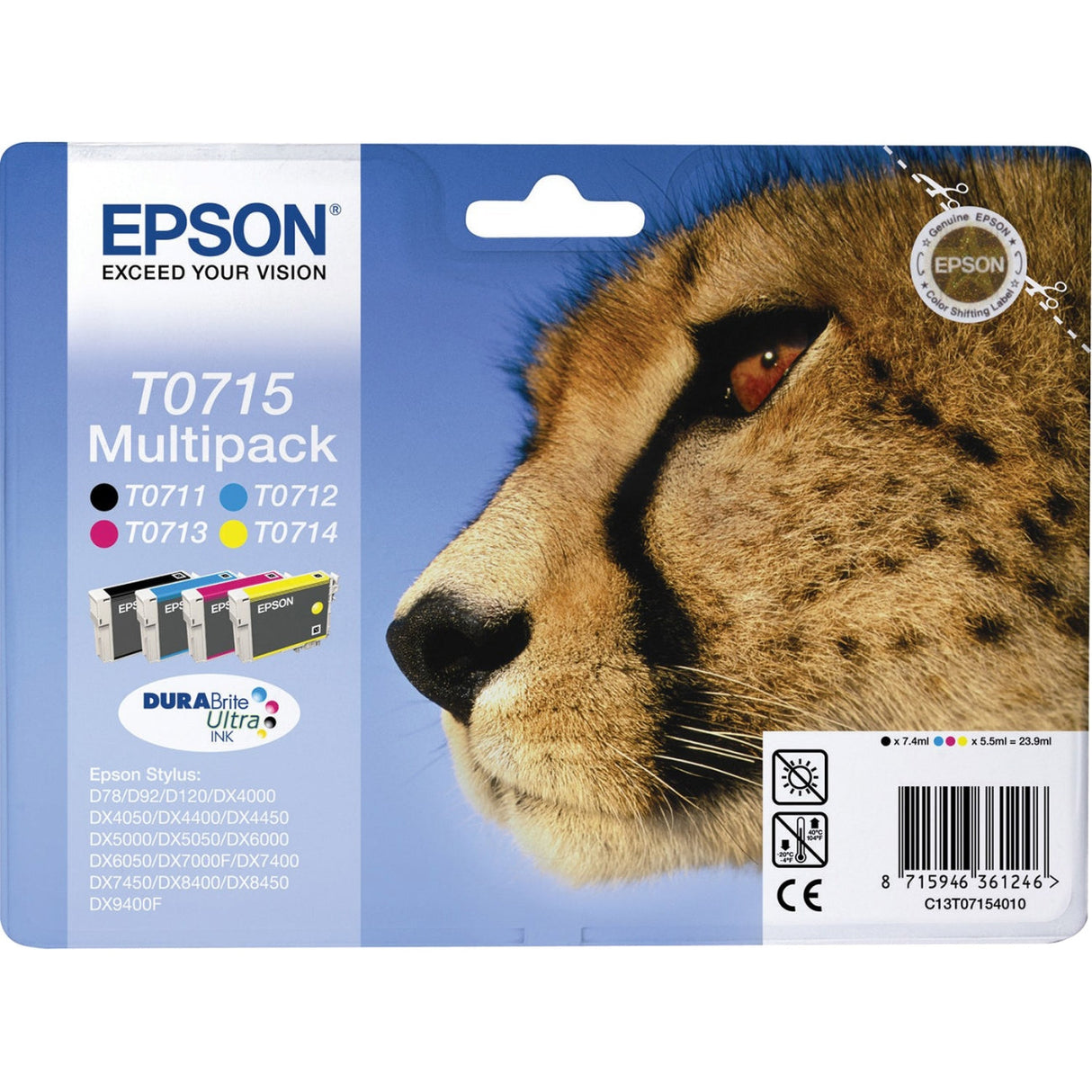 Epson C13T07154012 sort blekkpatron