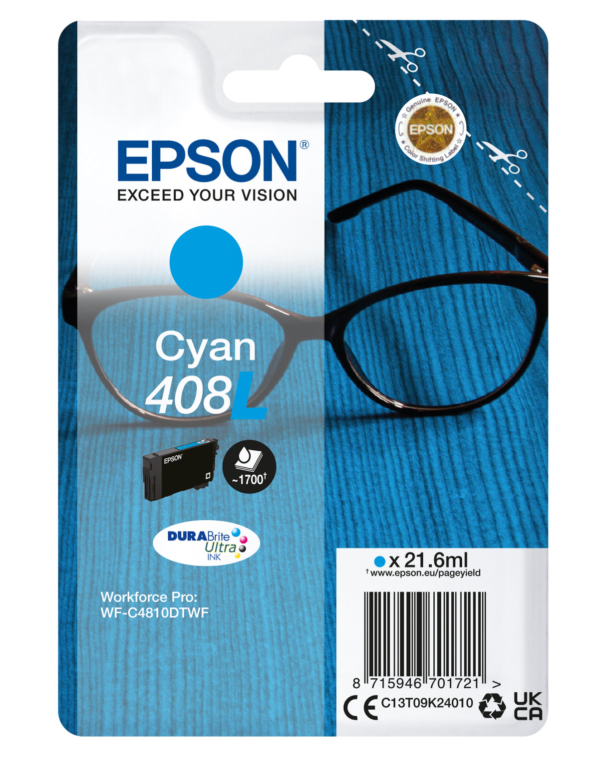 Epson C13T09K24010 cyan blekkpatron
