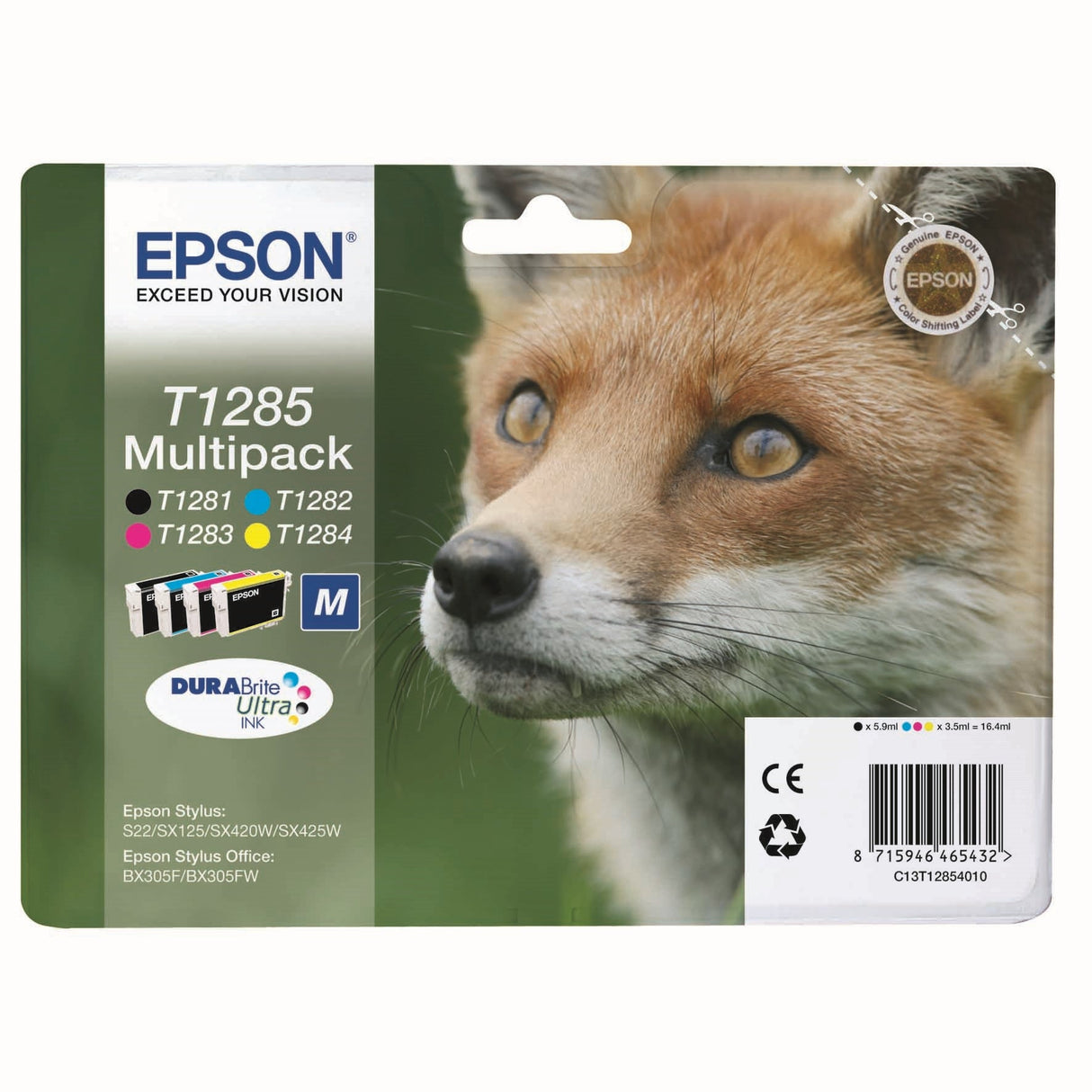 Epson C13T12854012 cyan blekkpatron