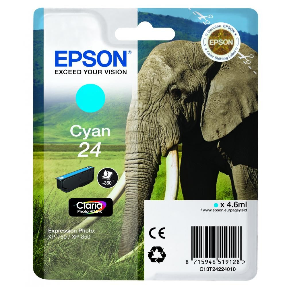Epson C13T24224012 cyan blekkpatron