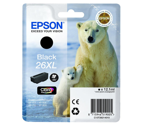 Epson C13T26214012 sort blekkpatron