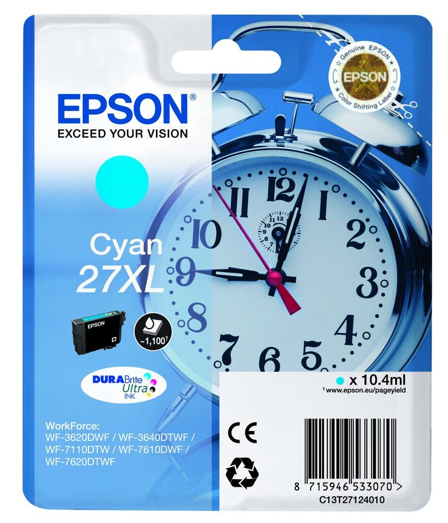 Epson C13T27124012 cyan blekkpatron
