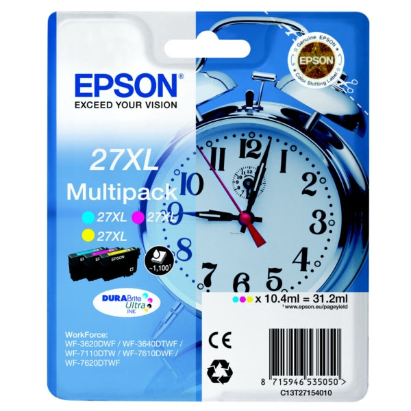 Epson C13T27154012 cyan blekkpatron