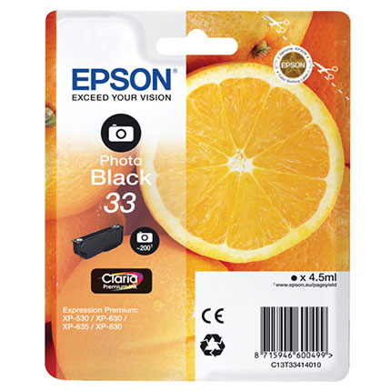 Epson C13T33414012 sort blekkpatron