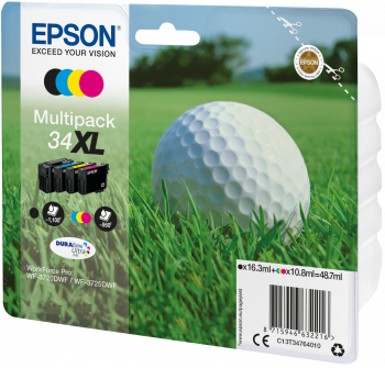 Epson C13T34764010 cyan blekkpatron