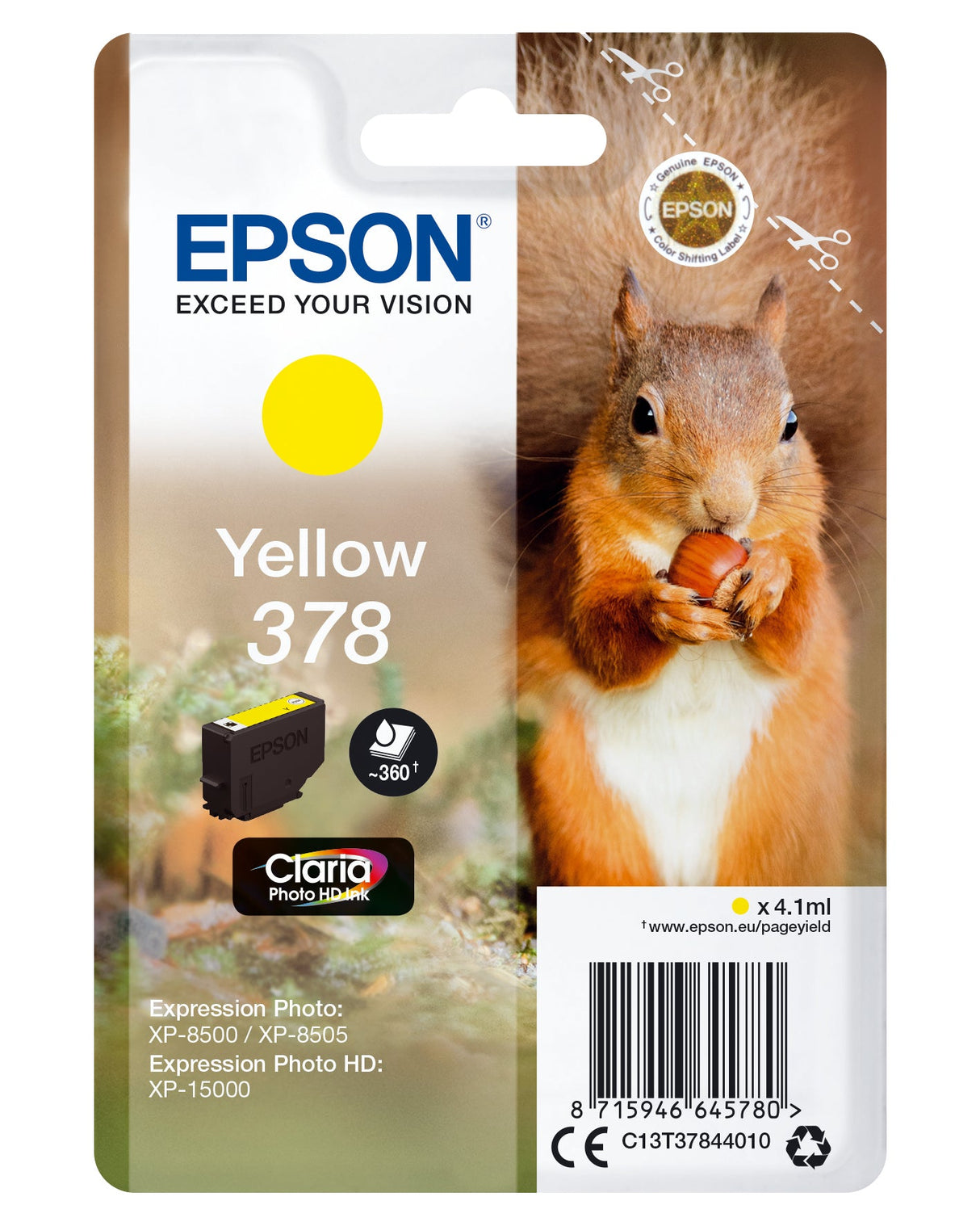 Epson C13T37844010 yellow blekkpatron